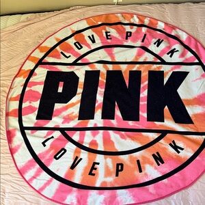 PINK Victoria's Secret Vibrant Round Towel